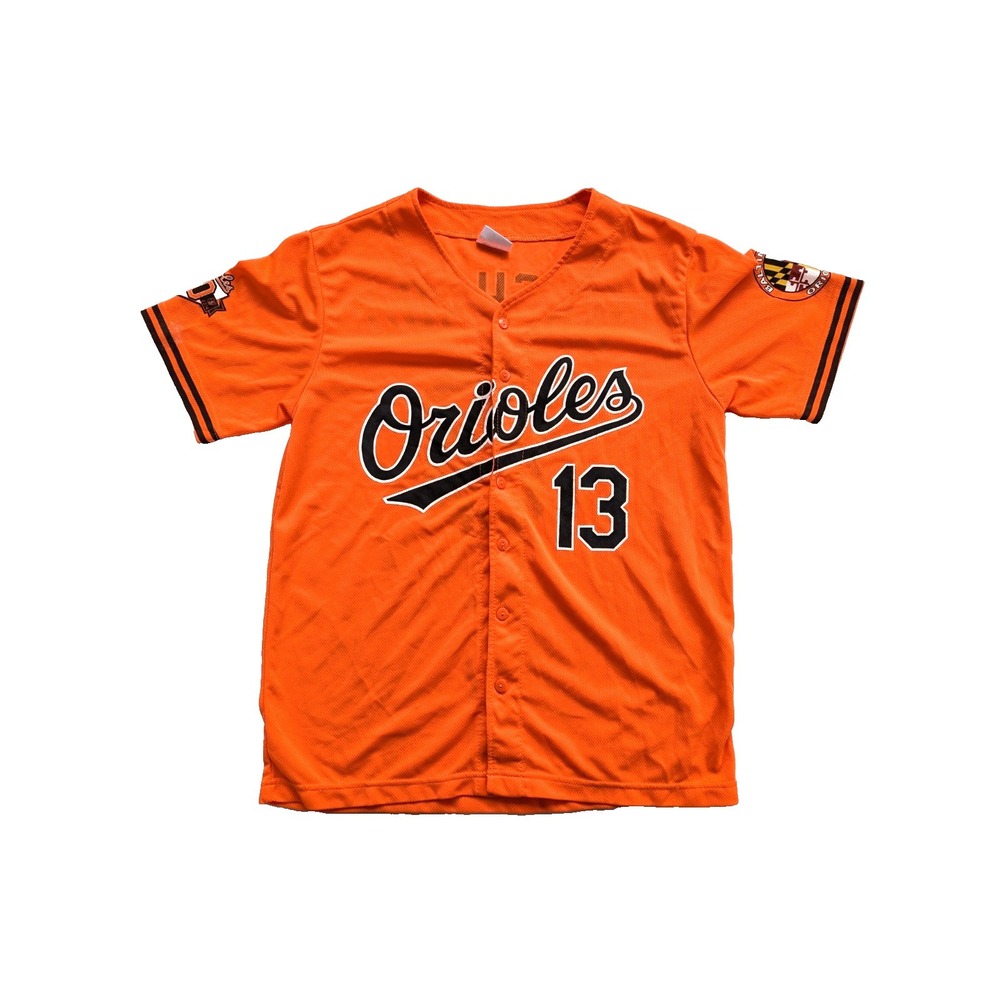 YOUTH XL Manny Machado Baltimore Orioles Jersey Orange MLB 60th Anniversary